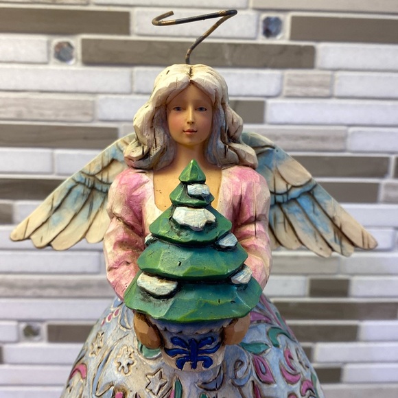 Jim Shore Landscape Sleeps Heartwood Creek Enesco Angel of Winter Figurine - Picture 2 of 12